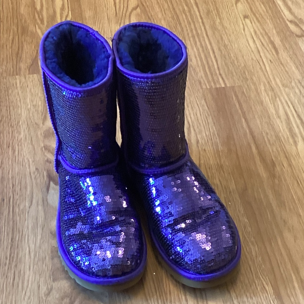 UGG Sparkling Violet Sequin Boots